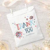 Little Firecracker op 4 juli Birthday Party Bedankzakje (Geknipt)