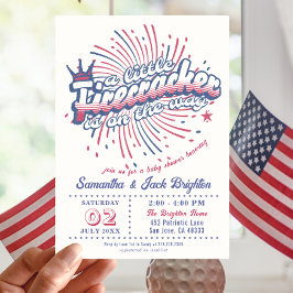Little Firecracker Vierde juli USA Baby shower Kaart