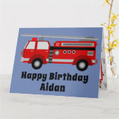 Little Fireman Kaart (Gele Bloem)