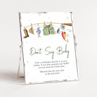 Little Fisherman Baby Shower Don't Say Baby
