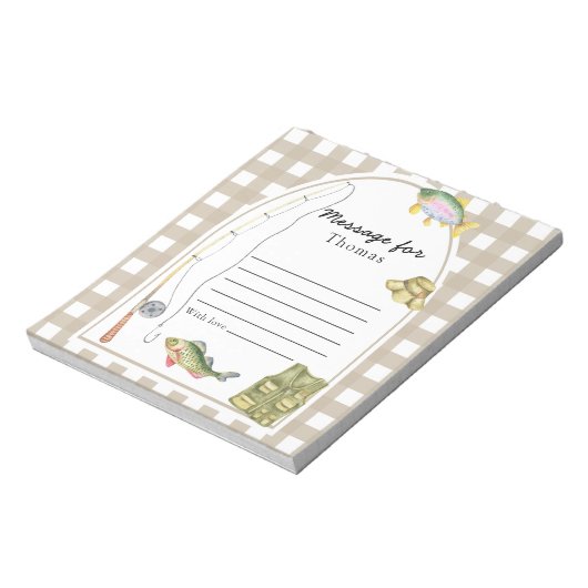 Little Fisherman Time Capsule-bericht Notitieblok (Gedraaid)