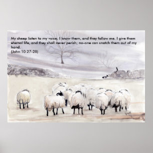 'Little Flock (Christelijk)' Print