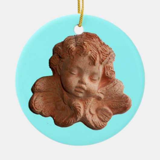 LITTLE FLORENTINE ANGEL KERAMISCH ORNAMENT (Voorkant)