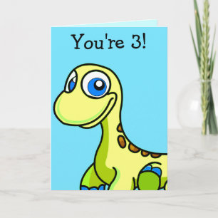 Little Foot Dinosaur Birthday Wenskaart Kaart