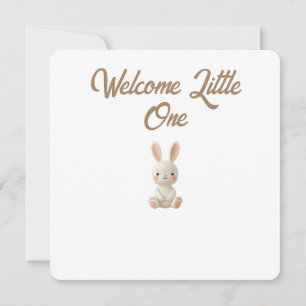 Little Forest Friends Baby Mijlpaalkaart – Welkom Feestdagenkaart