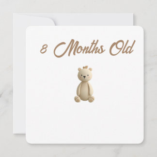 Little Forest Friends Baby Milestone Card – 8 Mont Feestdagenkaart
