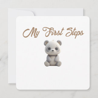 Little Forest Friends Baby Milestone Card –My Firs Feestdagenkaart