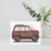 Little Four Wheel Station Wagon Briefkaart (Staand voorkant)