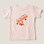 Little Fox & Autumn Leaves Baby T-Shirt" (Design Verso)