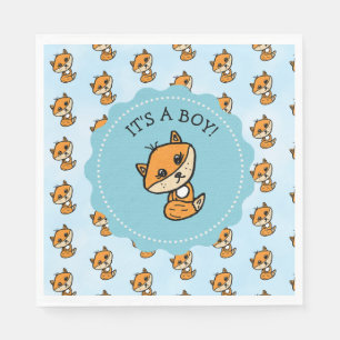 Little Fox en Forest Friends Baby shower Servet