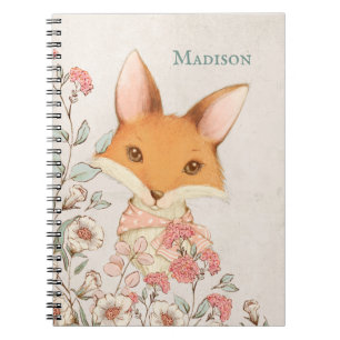 Little Fox Girly  Cute Name Persoonlijk Notitieboek