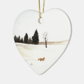 Little Fox Keramisch Ornament (Links)