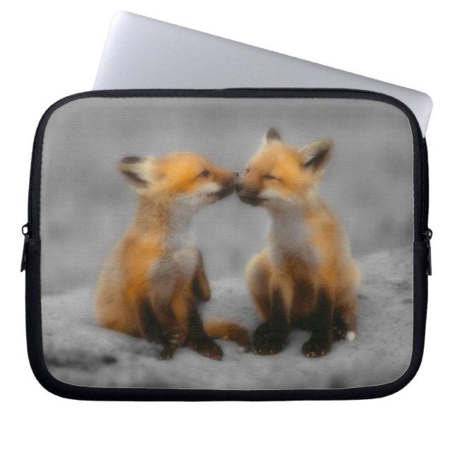 Little Fox Love Laptop Sleeve (Voorkant)