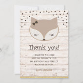 Little fox, merveilles cartes de remerciements (Devant)