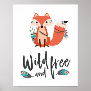 Little Fox Wild en Vrij Poster