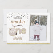 Little fox, Wonderland Invitation with photo (Devant)