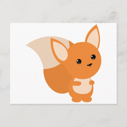 Little Foxy Poo Briefkaart (Voorkant)