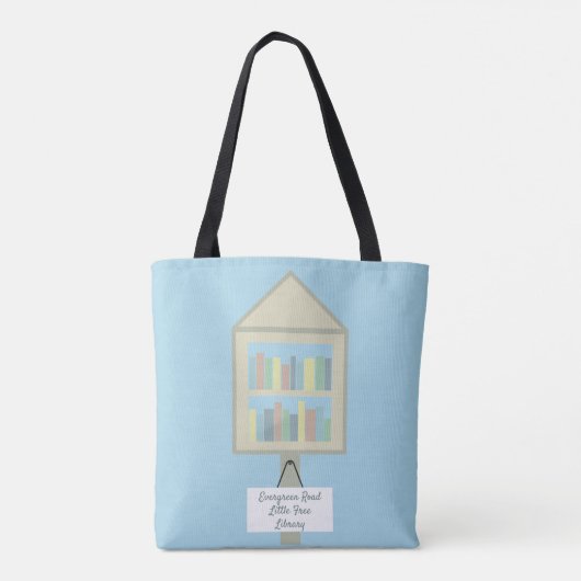 Little Free Library Personalized Canvas tas (Achterkant)