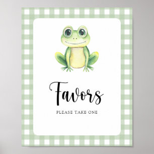 Little Frog Baby shower cadeau poster