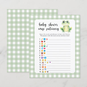Little Frog - baby shower emoji pictionary spel