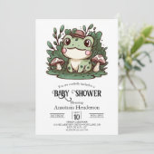  Little Frog Baby shower Kaart (Staand voorkant)