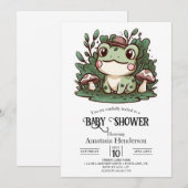  Little Frog Baby shower Kaart (Voorkant / Achterkant)