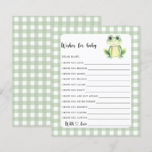 Little Frog baby shower Wensen voor baby