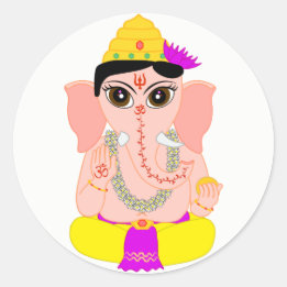 Little Ganesha Ronde Sticker