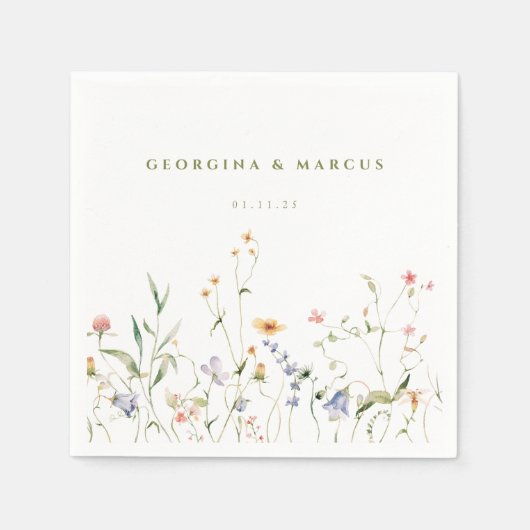 Little Garden Wedding Servet (Voorkant)