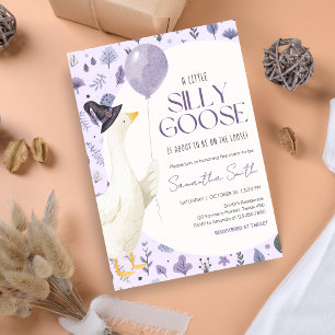 Little Gekke Goose Baby shower Kaart