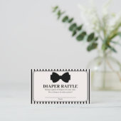 Little Gentleman Baby Shower Diaper Raffle Informatiekaartje (Staand voorkant)
