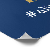 Little Gentleman Welcome Sign Poster, Faux Glitter Poster (Hoek)