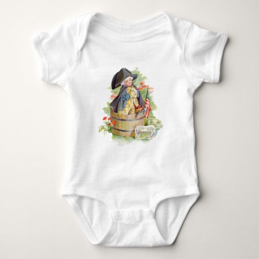 Little George Washington Crossing the Delaware Romper (Voorkant)
