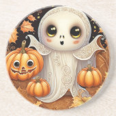 Little Ghost 1 Zandsteen Onderzetter (Voorkant)