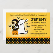 Little Ghost 3rd Birthday Kaart (Voorkant / Achterkant)