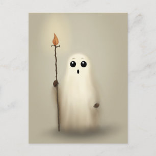 Little Ghost Halloween Briefkaart