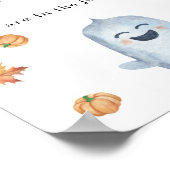 Little ghost - Hoeveel snoepjes Poster (Hoek)