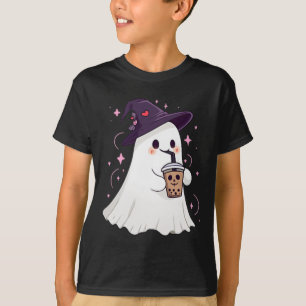 Little Ghost Ice Coffee Spooky Seizoen Schattige G T-shirt