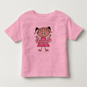 Little Girl 4th Birthday Tshirts et cadeaux (Devant)