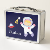Little Girl Astronaut Lunch Box (Voorkant)
