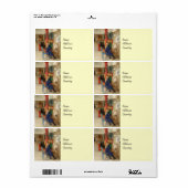 Little Girl bij draaiend wiel Etiket (Full Sheet)