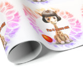 Little Girl Birthday Cadeaupapier (Rol Hoek)