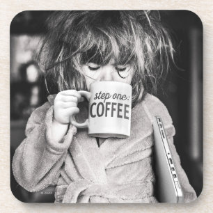 Little Girl Drink koffie Bier Onderzetter
