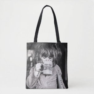 Little Girl Drink koffie Draagtas
