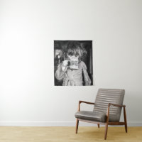 Little Girl Drink koffie