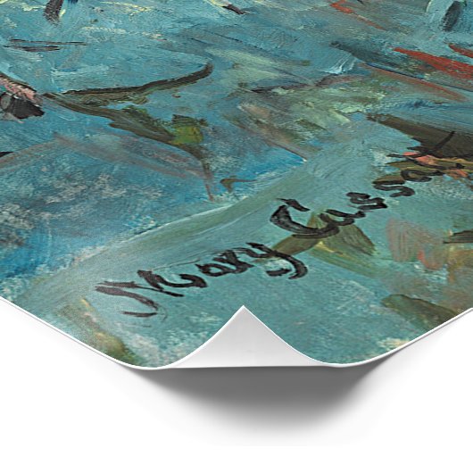 Little Girl in a Blue Armstoel, 1878 (oi) Perfect Poster (Hoek)