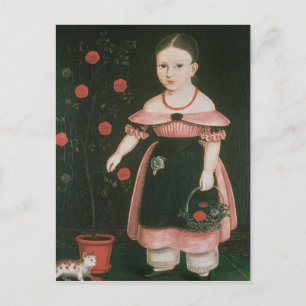 Little Girl in Lavender, c.1840 Briefkaart