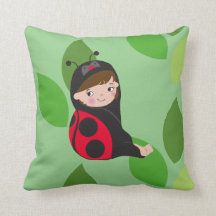 LIttle Girl in Red Ladybug Costume