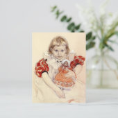 Little Girl met Doll 1897 Briefkaart (Staand voorkant)
