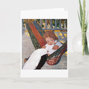 Little Girl op de Hammock, Jessie Willcox Smith Kaart